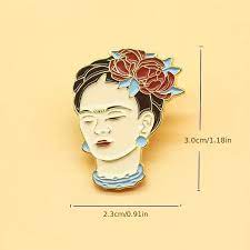 Enamel Frida Inspired pin - juliemstudios