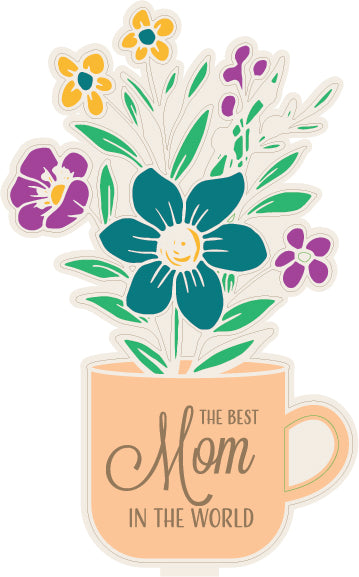 'The Best Mom in the World' Bouquet Paint Kit