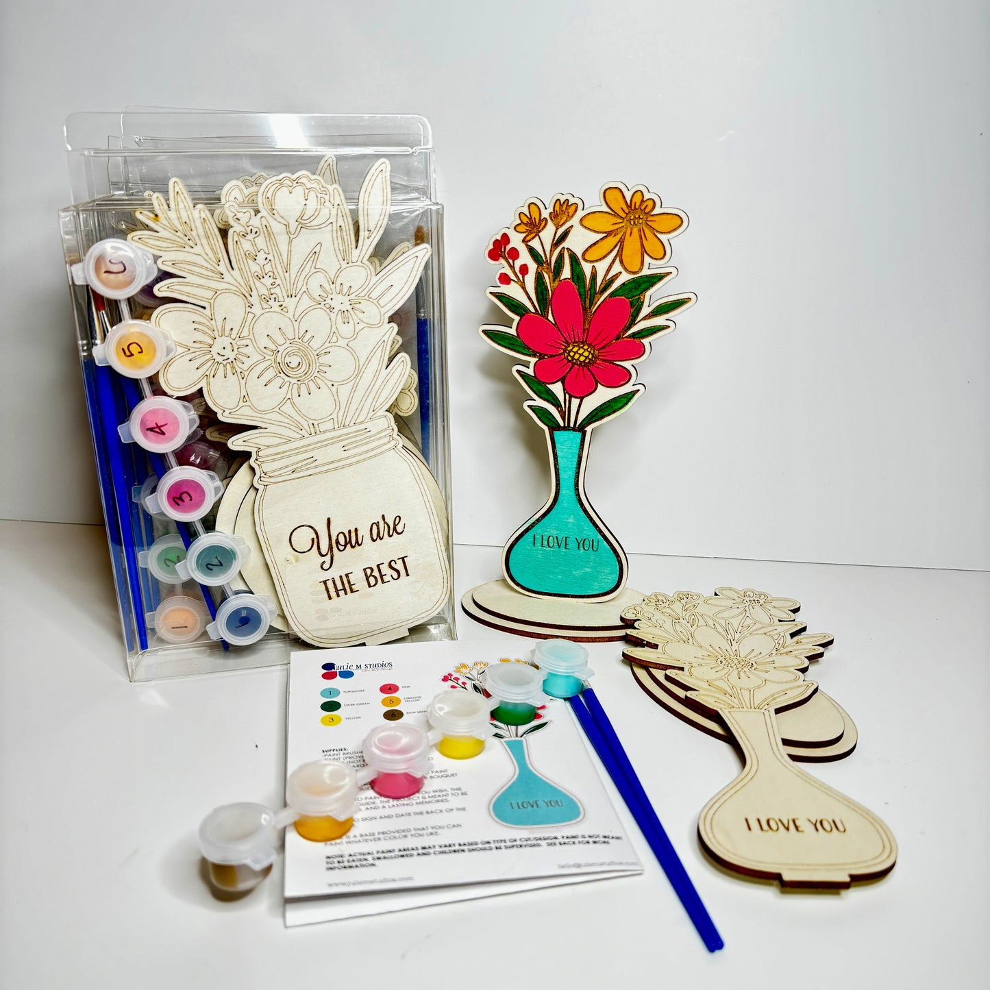'I Love You' Bouquet Paint Kit