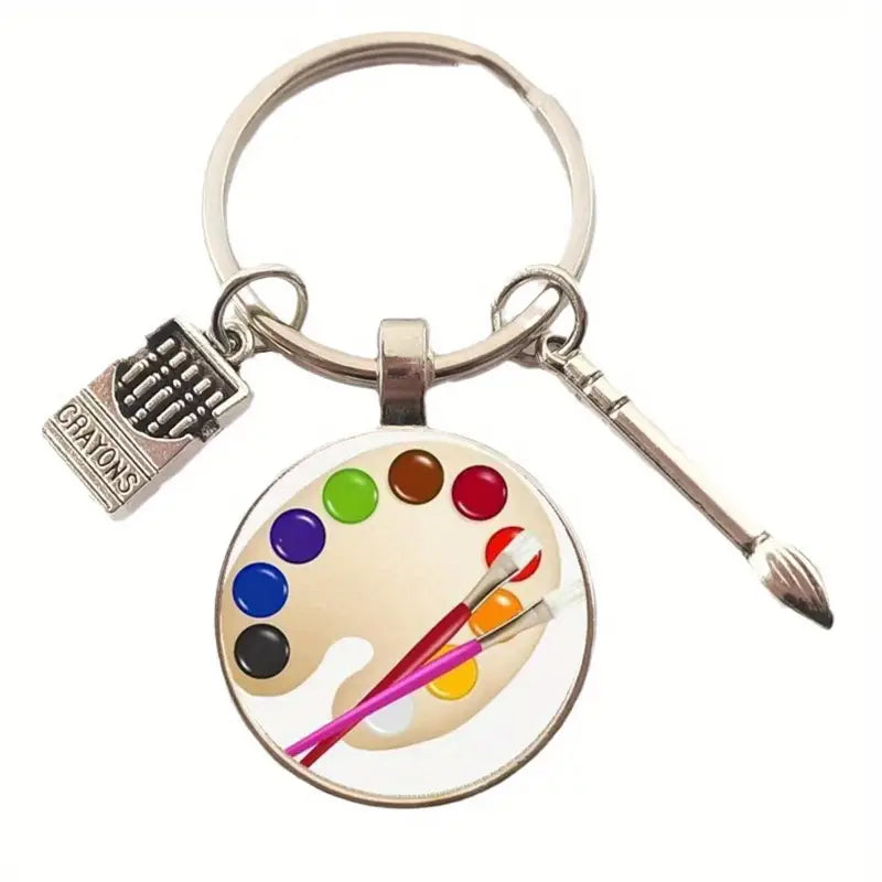 Paint Palette Keychain