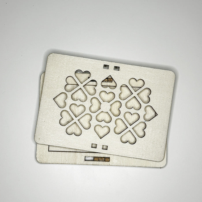 Geometric Gift Card Holder - Hearts