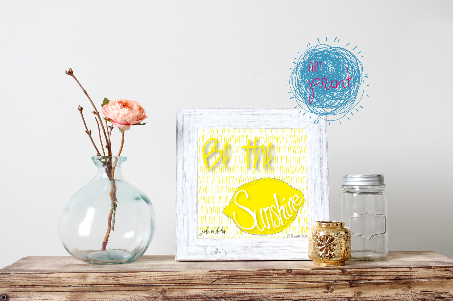 Be the Sunshine, 6x6 inch Limited Edition artwork