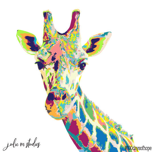 Day 031 - Colorful Giraffe