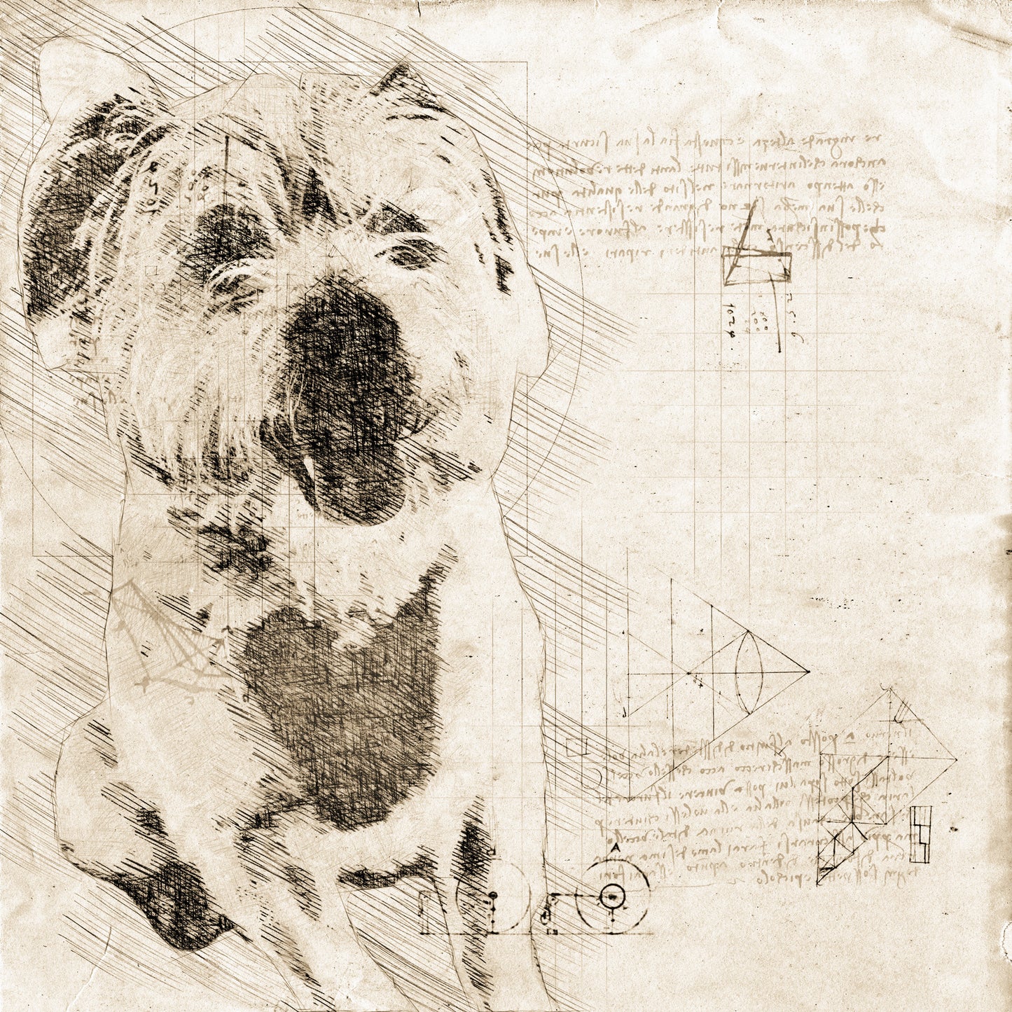 Custom Davinci Style Pet Portrait