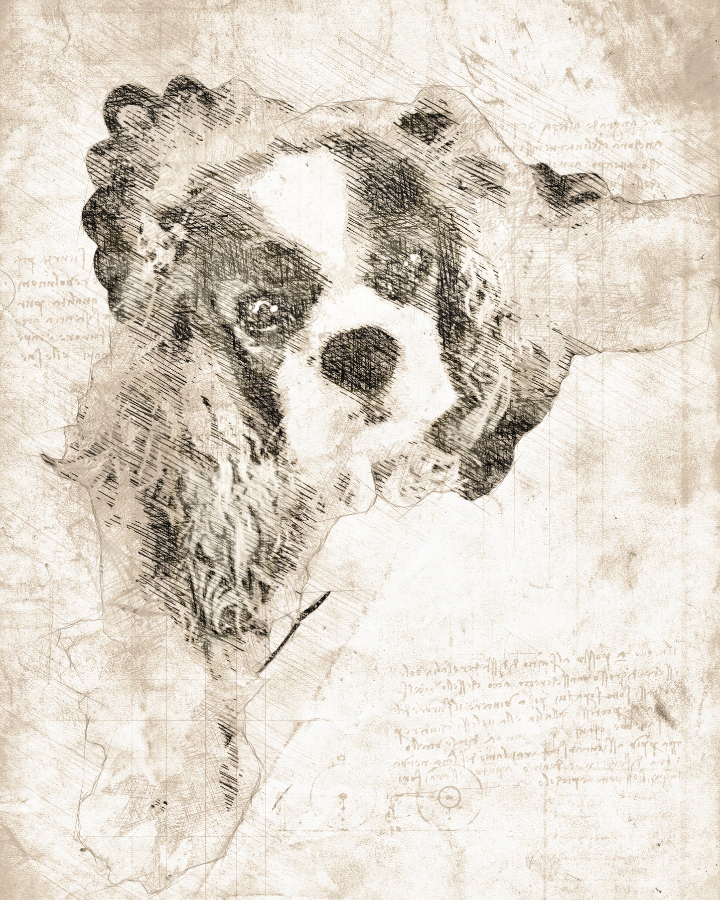 Custom Davinci Style Pet Portrait